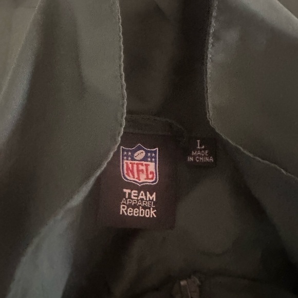 Men’s used Reebok SI Green Bay Packers NFL windbreaker jacket size L large retro - Picture 2 of 7